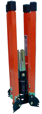 Roll up construction signs stand
