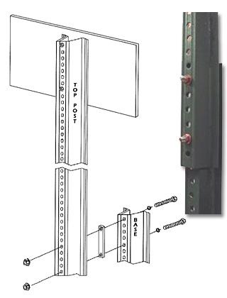 Break-away U channel post