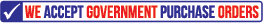 Traffic Signs Minnesota accepts government purchase orders