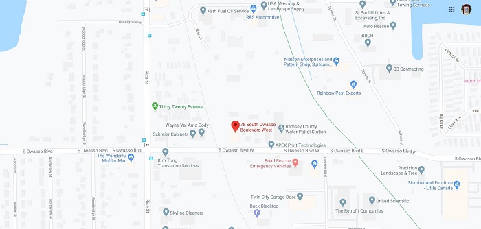 Map of St Paul / Little Canada
