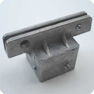 Square post street sign bracket