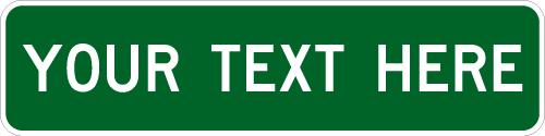 Street name signs Minnesota