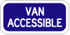 VAN ACCESSIBLE plaque R7-8b